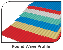 upvc round wave profile sheet